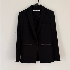 Veronica Beard Classic scuba blazer Black size 0
